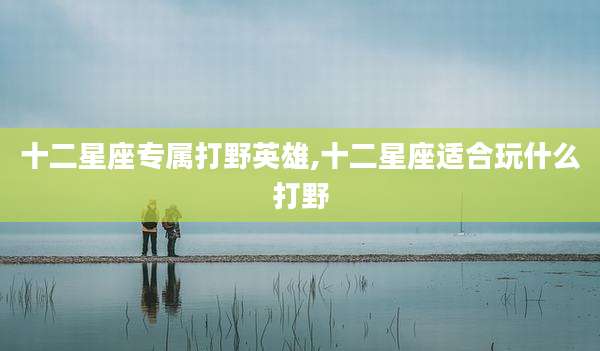 十二星座专属打野英雄,十二星座适合玩什么打野