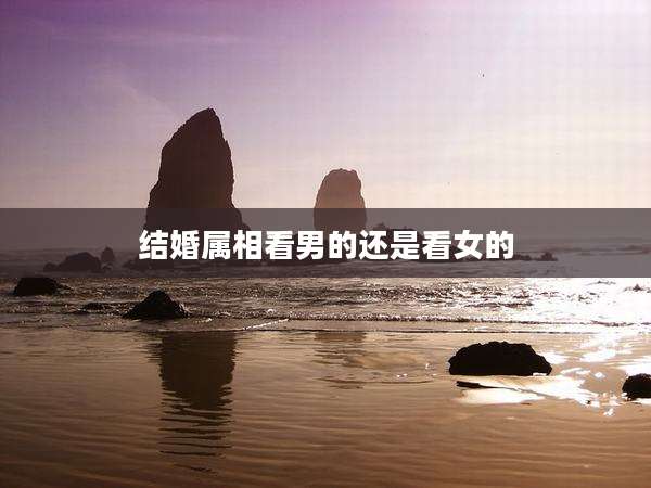 结婚属相看男的还是看女的
