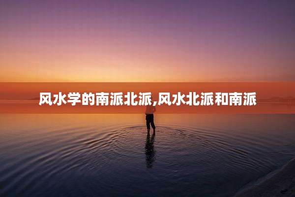 风水学的南派北派,风水北派和南派
