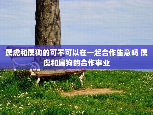 属虎和属狗的可不可以在一起合作生意吗 属虎和属狗的合作事业