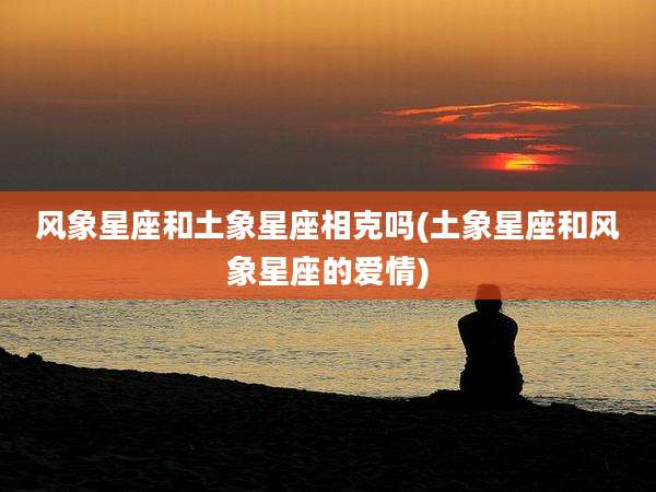 风象星座和土象星座相克吗(土象星座和风象星座的爱情)