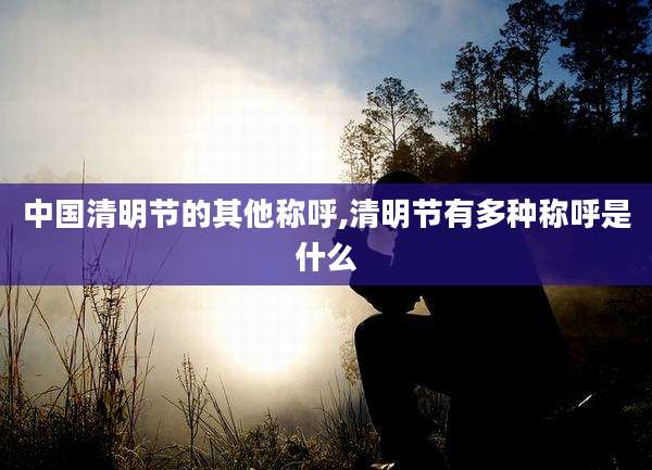 中国清明节的其他称呼,清明节有多种称呼是什么