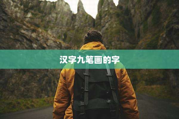 汉字九笔画的字