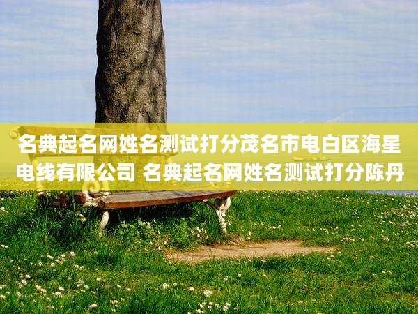 名典起名网姓名测试打分茂名市电白区海星电线有限公司 名典起名网姓名测试打分陈丹