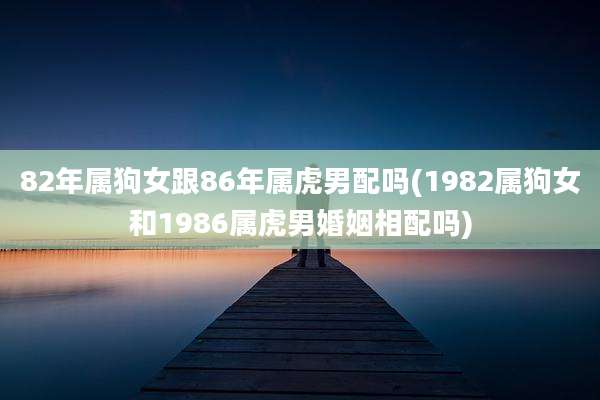 82年属狗女跟86年属虎男配吗(1982属狗女和1986属虎男婚姻相配吗)