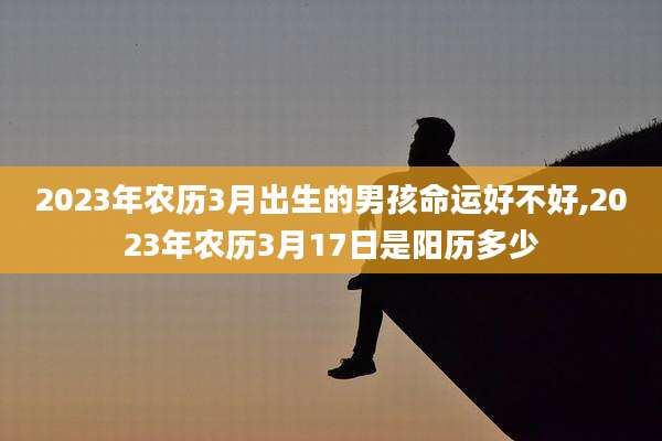 2023年农历3月出生的男孩命运好不好,2023年农历3月17日是阳历多少