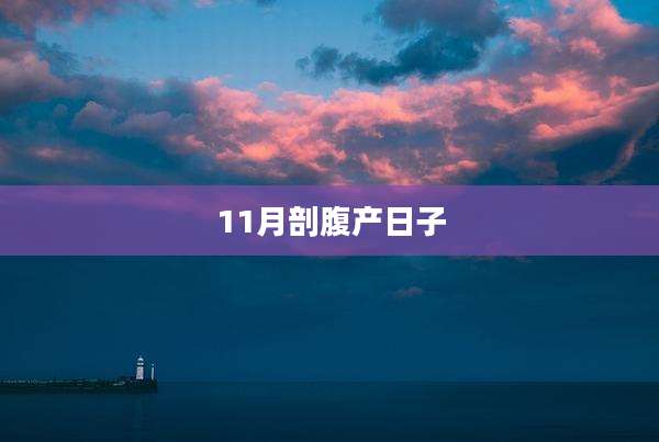 11月剖腹产日子