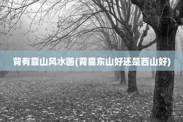 背有靠山风水画(背靠东山好还是西山好)
