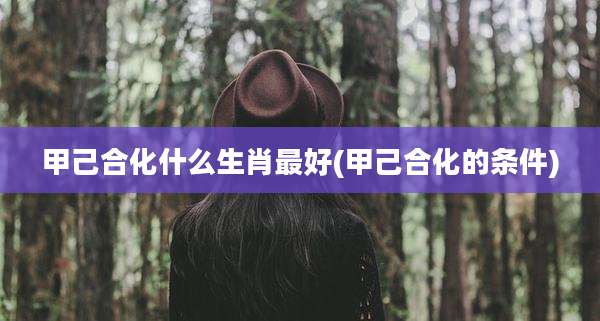 甲己合化什么生肖最好(甲己合化的条件)