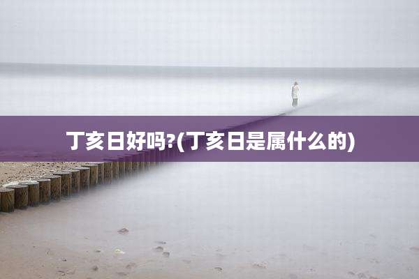 丁亥日好吗?(丁亥日是属什么的)