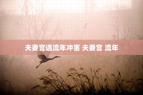 夫妻宫遇流年冲害 夫妻宫 流年