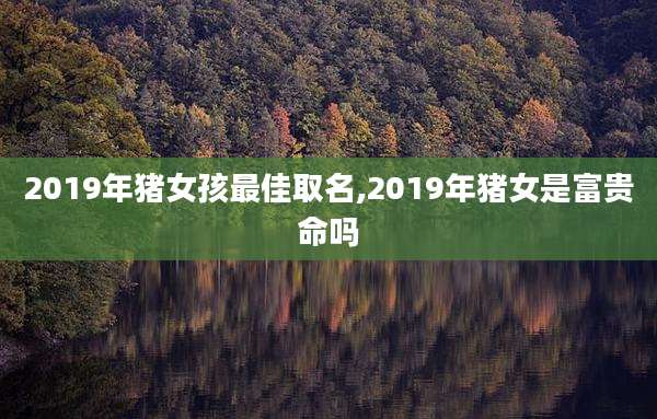 2019年猪女孩最佳取名,2019年猪女是富贵命吗