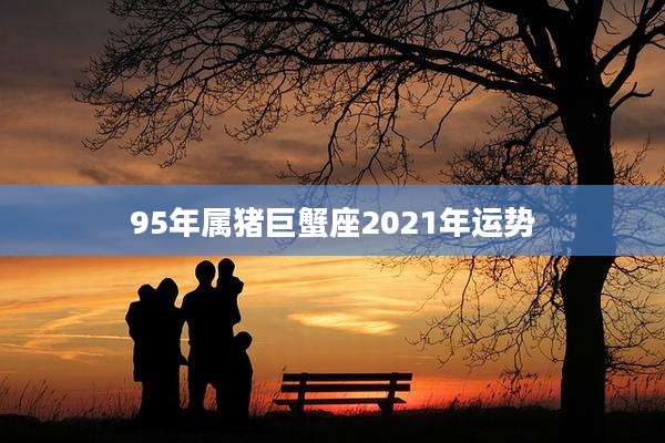 95年属猪巨蟹座2021年运势