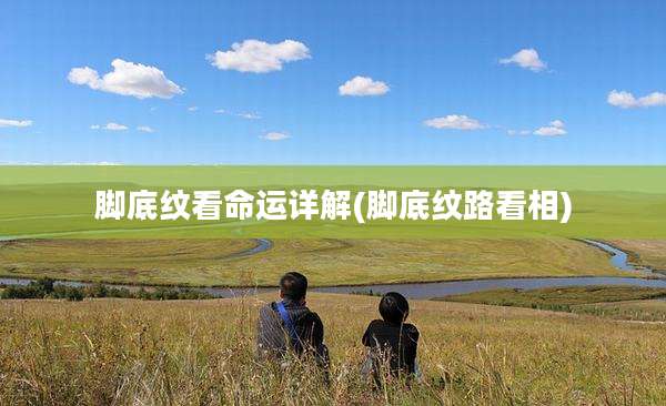 脚底纹看命运详解(脚底纹路看相)