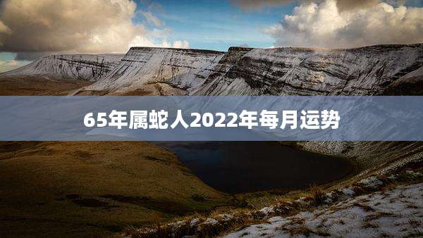 65年属蛇人2022年每月运势