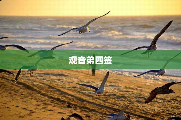 观音弟四签