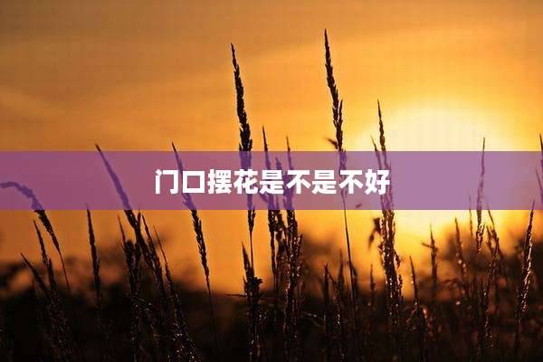 门口摆花是不是不好