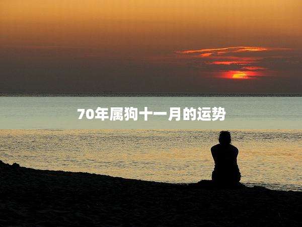 70年属狗十一月的运势