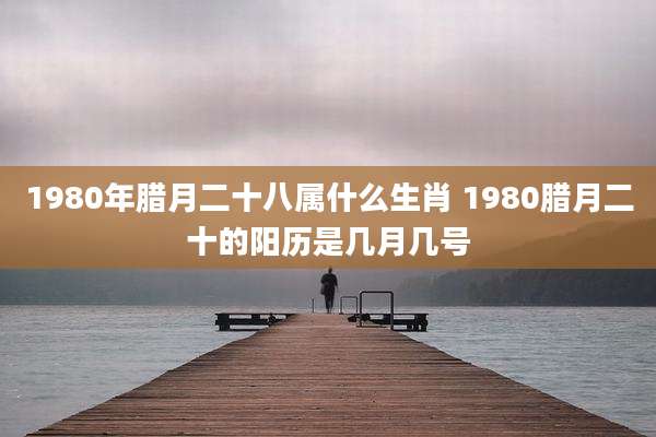 1980年腊月二十八属什么生肖 1980腊月二十的阳历是几月几号