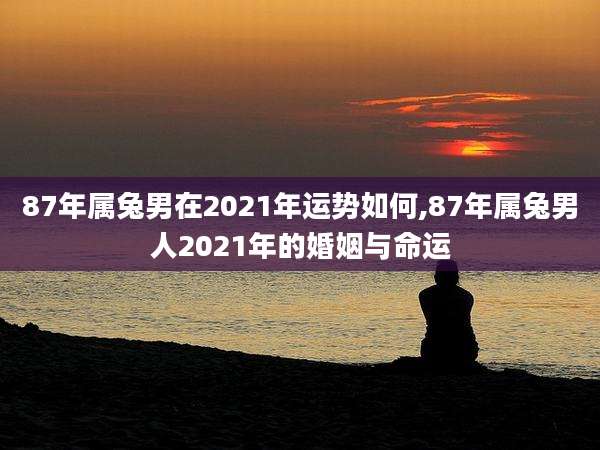 87年属兔男在2021年运势如何,87年属兔男人2021年的婚姻与命运
