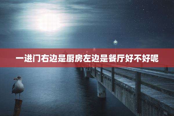 一进门右边是厨房左边是餐厅好不好呢