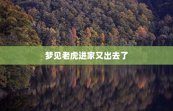 梦见老虎进家又出去了