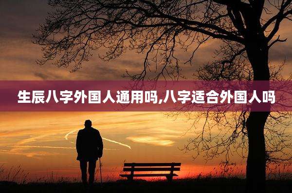 生辰八字外国人通用吗,八字适合外国人吗