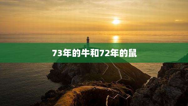 73年的牛和72年的鼠