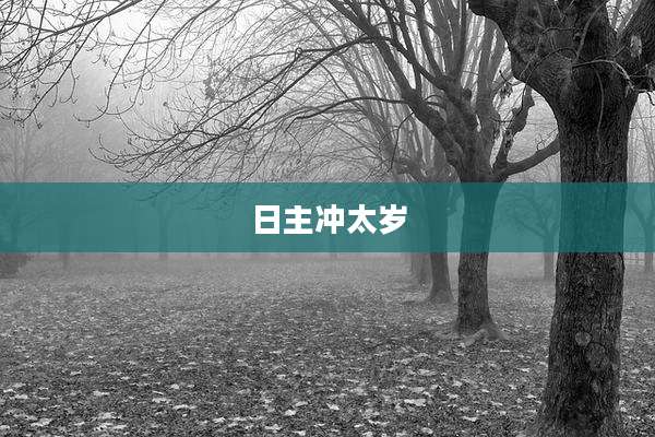 日主冲太岁