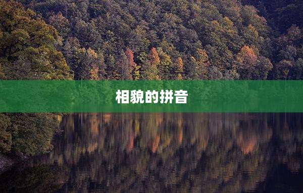 相貌的拼音