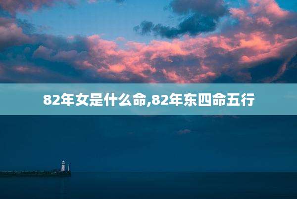 82年女是什么命,82年东四命五行