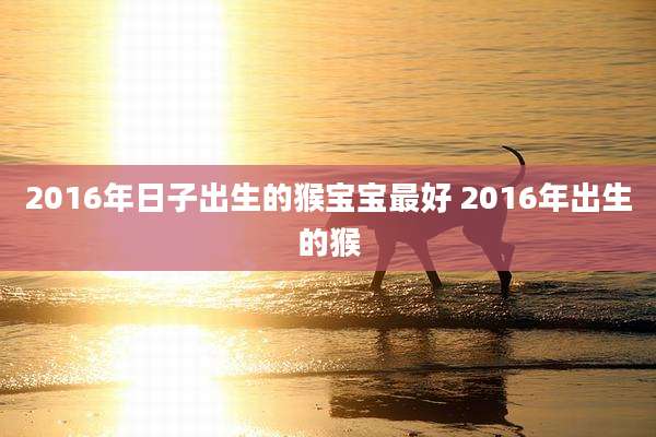 2016年日子出生的猴宝宝最好 2016年出生的猴