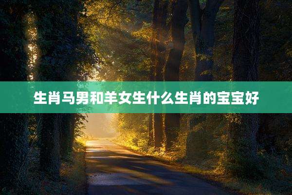 生肖马男和羊女生什么生肖的宝宝好