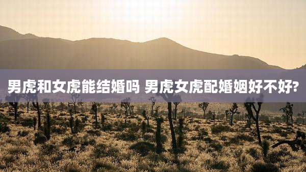 男虎和女虎能结婚吗 男虎女虎配婚姻好不好?