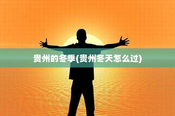 贵州的冬季(贵州冬天怎么过)
