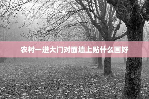 农村一进大门对面墙上贴什么画好