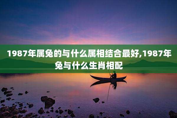 1987年属兔的与什么属相结合最好,1987年兔与什么生肖相配