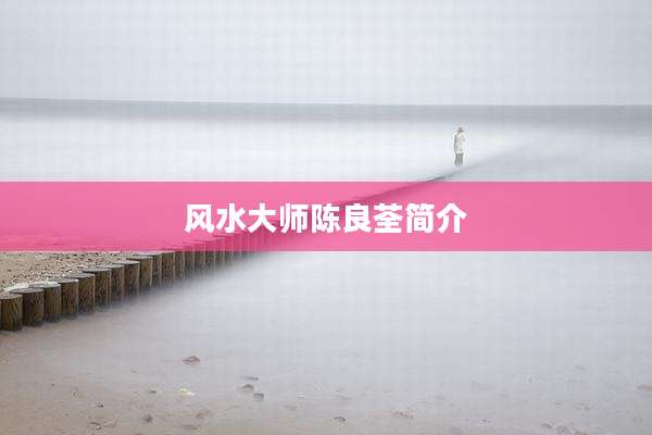 风水大师陈良荃简介