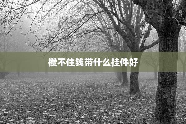 攒不住钱带什么挂件好