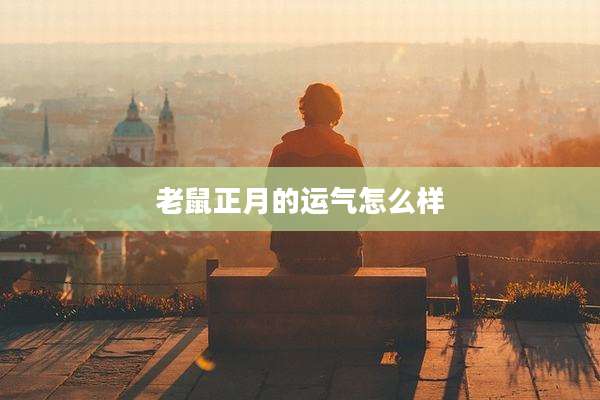 老鼠正月的运气怎么样
