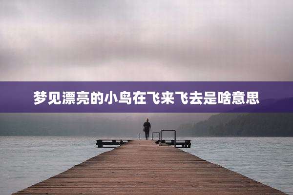 梦见漂亮的小鸟在飞来飞去是啥意思