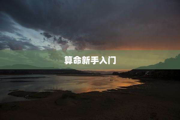 算命新手入门