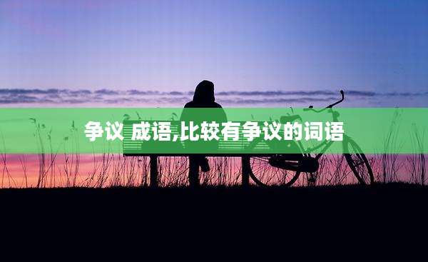 争议 成语,比较有争议的词语