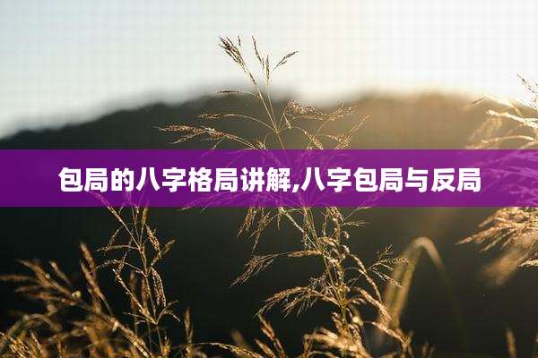 包局的八字格局讲解,八字包局与反局