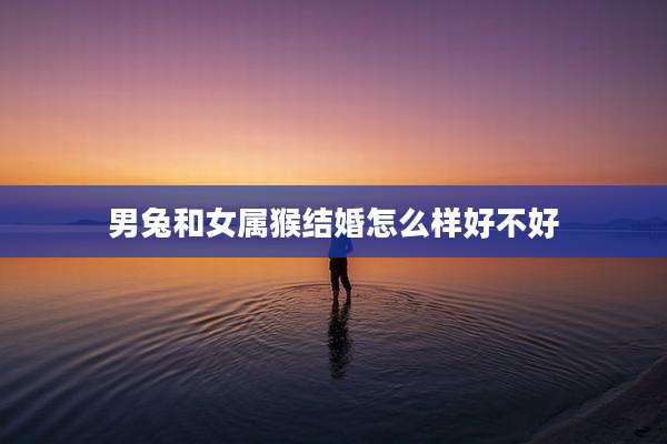 男兔和女属猴结婚怎么样好不好