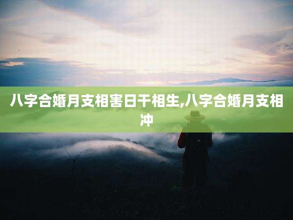 八字合婚月支相害日干相生,八字合婚月支相冲