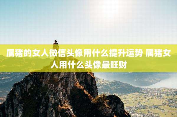 属猪的女人微信头像用什么提升运势 属猪女人用什么头像最旺财