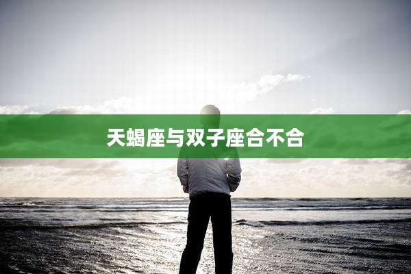 天蝎座与双子座合不合