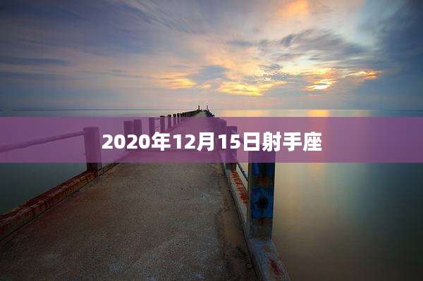 2020年12月15日射手座