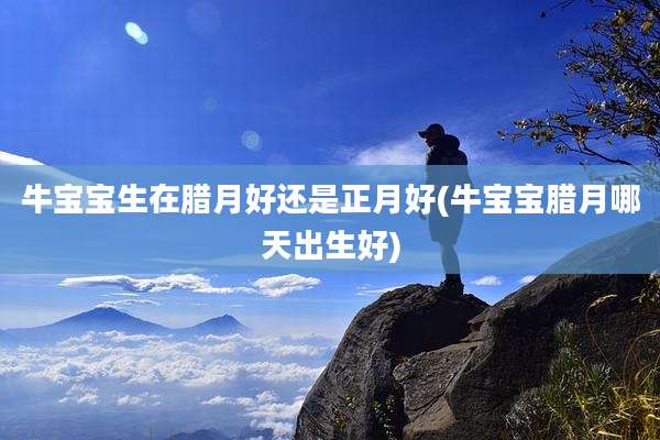 牛宝宝生在腊月好还是正月好(牛宝宝腊月哪天出生好)